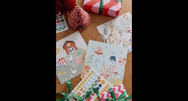 Set van geometrische stickers meerkleurig