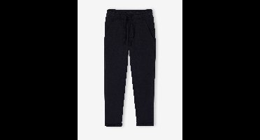 Broek jongen van molton zwart, bedrukt