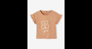 T-shirt met korte mouwen babygaren pecannoot