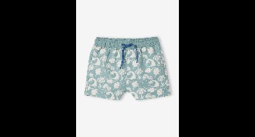 Bedrukte zwemshort voor babyjongens saliegroen