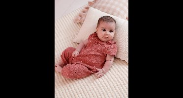 Babypakje voor meisjes met korte mouwen rouge