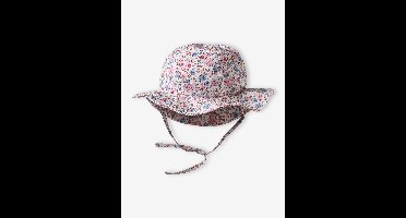 Pakje baby meisje katoen met bloemenprint ecru