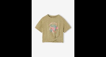 T-shirt met korte mouwen voor meisjes Ha kaki