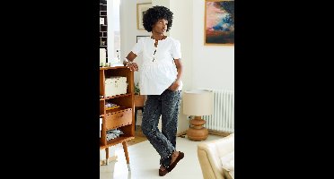 Zwangerschaps- en borstvoedingsblouse wit