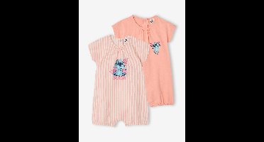 Set van 2 body's babypakje LILO & STITCH perzik