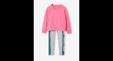 Set met legging en sweater voor meisjes gemêleerd grijs