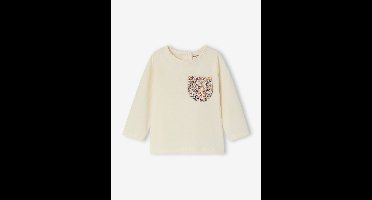 T-shirt met lange mouwen voor babymeisjes ecru