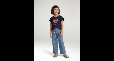 Grote jeans middenblauw