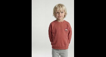 Sweater met ronde hals voor jongens met lange mouwen rozenhout
