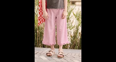 Wijde bermuda voor meisjes van lyocell lila