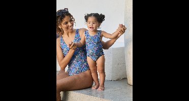 Badpak baby meisjes Familie Capsule blauw
