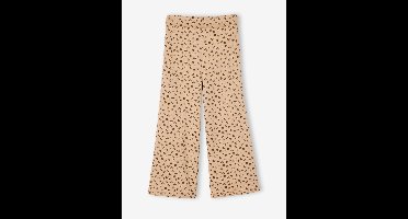 Wijde fleece legging voor meisjes vanille