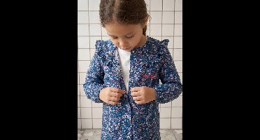 Personaliseerbare meisjesschort donkerblauw