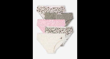 Set van 5 meisjes slips beige