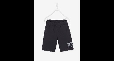 Jongenssportshort nummer 10 van technisch materiaal zwart