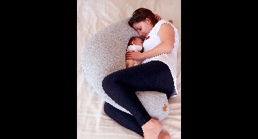 Kraam- en borstvoedingskussen BEABA Big Flopsy gechineerd grijs