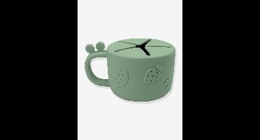 DONE BY DEER Peekaboo Raffi siliconen snack beker groen