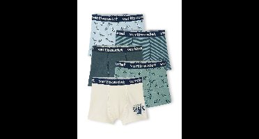 Set met 5 stretch boxers "haaien" voor jongens set blauw
