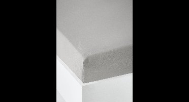 Effen jersey hoeslaken van Oeko-Tex® parelgrijs