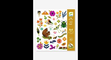 160 stickers Tuin DJECO sinaasappel