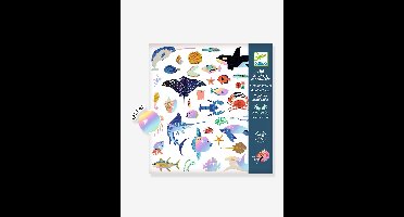 Stickers oceanen - DJECO blauw