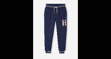 Sport joggingbroek van molton jongens marineblauw