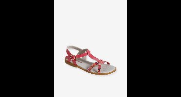 Meisjessandalen met sierkwastjes veel roze