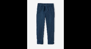 Lichte jongensbroek katoen/linnen nachtblauw