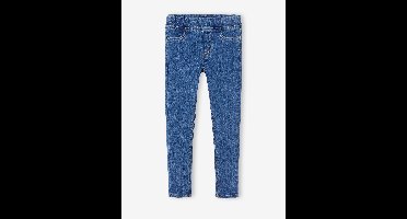 Treggingjeans Basics meisjes jeansblauw