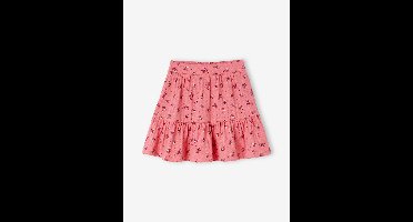 Meisjes broekrokje met bloemenprint snoepjesroze