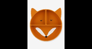 Siliconen bord met compartimenten TRIXIE Animal sinaasappel