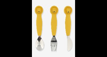 3-delige bestekset 2e leeftijdsgroep TRIXIE Animal geel