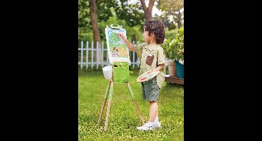 Draagbare schildersezel van bamboe - HAPE groen