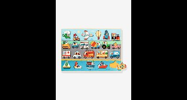 Houten puzzel Vroom - DJECO meerkleurig
