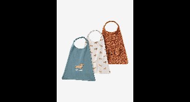 Set van 3 grote must-have slabbetjes mokka