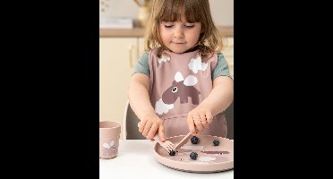 3-delige bestekset Happy dots DONE BY DEER rouge