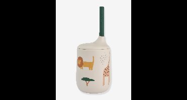 Siliconen beker met rietje Ellis - LIEWOOD beige