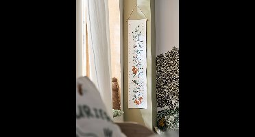 Textiel meetlat eekhoorn MA CABANE wit/groen