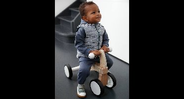 Omkeerbaar donsjack met rits voor baby grijsblauw