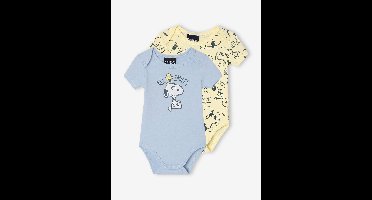 Set van 2 babyrompertjes SNOOPY Peanuts® pastelgeel