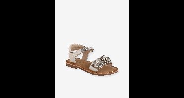 Leren kindersandalen, voor feestelijke gelegenheden, kleuterschoolcollectie VERTBAUDET goud