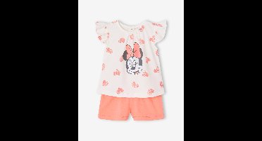 Disney® babyset T-shirt en short Minnie Hearts koraal