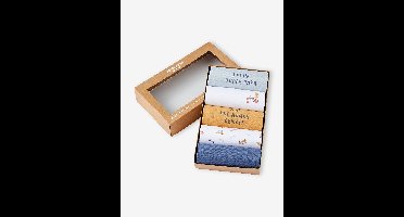 Set met 5 rompers korte mouwen blauw