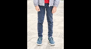 Gekleurde slim fit MorphologiK MEDIUM jongens nachtblauw