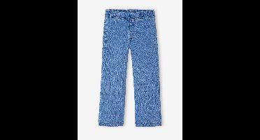 Wijde tregging voor meisjes van denim middenblauw