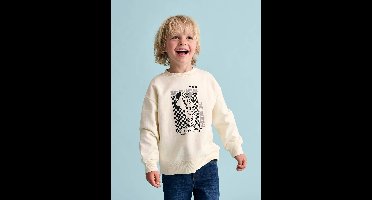 Bedrucktes Jungen Sweatshirt Disney MICKY MAUS Oeko-Tex ecru