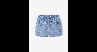 Baby denim short met madeliefborduursel double stone