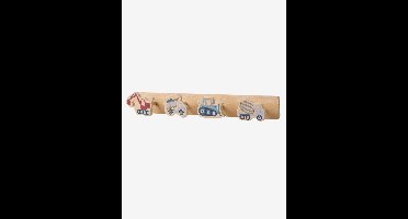 Kapstok met 4 haken ENGINS meerkleurig