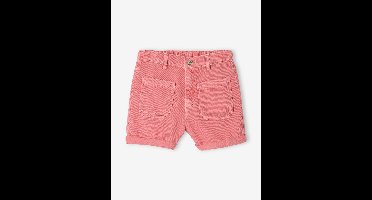 Meisjesshort met opgestikte zakken rozen