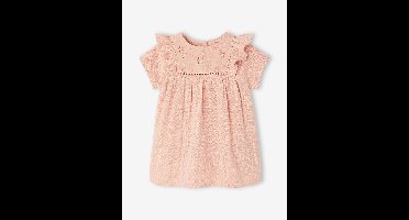 Babyjurk van katoengaas rozen